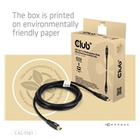 BAZAR - Club3D Kabel USB-C na MiniDisplayPort 2.1, 8K30Hz, DSC1.2, UHBR10, 2m - Poškozený obal (Komplet)