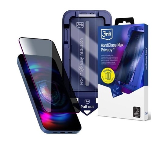 3mk tvrzené sklo HardGlass Max Privacy pro Apple iPhone 15/16