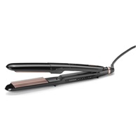 BaByliss ST493E Steam Smooth žehlička na vlasy, černá, parní systém, keramický povrch, 5 stupňů teploty