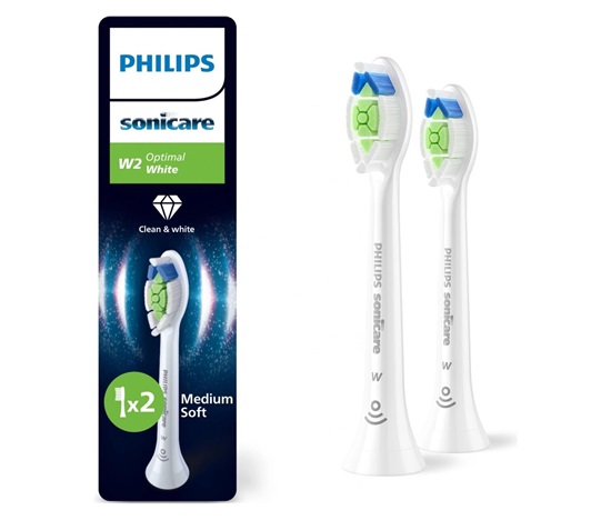 Philips Sonicare Optimal White HX6062/87 náhradní hlavice 2 ks, bělící, standardní velikost