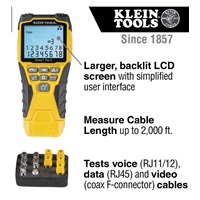 KLEIN TOOLS - VDV Scout® Pro 3 Tester Kit - 5x RJ45, 5x F-konektor