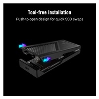ASUS Externí box pro SSD M.2 ROG STRIX AIOLOS, USB 3.2 Gen 2x2, ARGB, černá