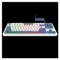 TRUST Herní klávesnice GXT 872, Mechanická, USB, bílá