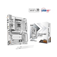 ASRock MB Sc AM5 X870E Challenger WiFi WHITE,  AMD X870E, 4xDDR5, 1xHDMI, 2xUSB4, WiFi