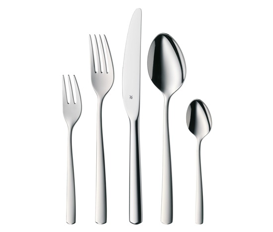 BAZAR - WMF Boston sada příborů, 30 kusů, nerezová ocel, lze mýt v myčce - Poškozený obal (Komplet)