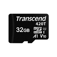 TRANSCEND Industrial Micro SDHC 420T 32GB, Class 10 UHS-I U1 A1, 3D TLC