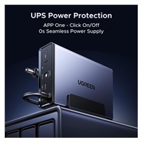 UGREEN US3000 UPS zdroj a přepěťová ochrana pro UGREEN NASync (120W, 12000mAh)