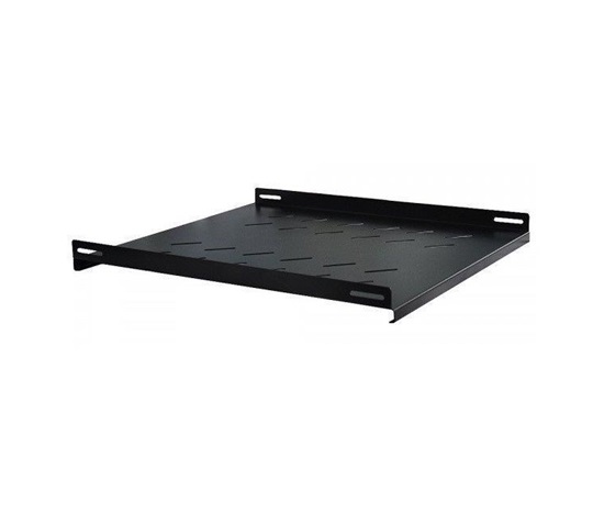 XtendLan 19" police s perforací pro rozvaděče ECO 1U/550mm, nosnost 50kg, černá