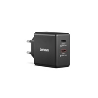 LENOVO napájecí adaptér Dual USB-C 65W GaN Charger Black - EU