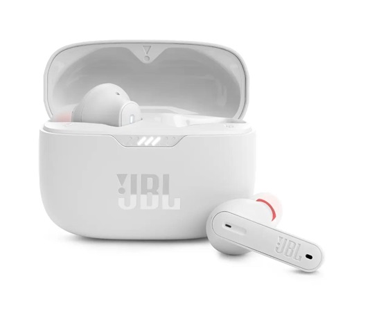 JBL Tune 230NC TWS White True Wireless sluchátka s potlačením hluku, 16 ohm, Bluetooth 5.2, bílá
