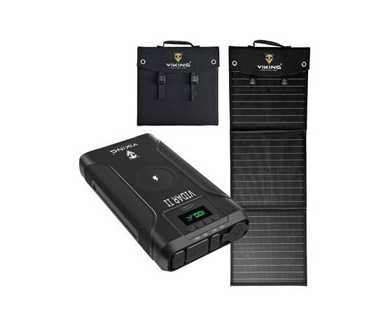 Set powerbanka Viking VIDAR II a solární panel Viking L60 PD