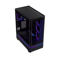 ASUS case PRIME AP304 TG ARGB BLACK, ATX, Průhledná bočnice, 4x120mm ARGB, černá