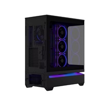 ASUS case PRIME AP304 TG ARGB BLACK, ATX, Průhledná bočnice, 4x120mm ARGB, černá