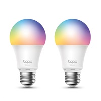 TP-Link Tapo L530E(2-pack) WiFi stmívatelná LED žárovka v3.40 (P/N:0100001020) (barevná,2500K-6500K,806lm,2,4GHz,E27)