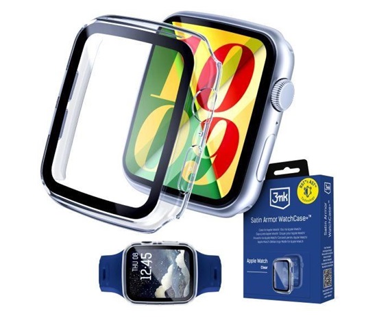 3mk Satin Armor WatchCase+ Clear 41mm pro Apple Watch series 4,5,6; SE(GEN 1,2,3)