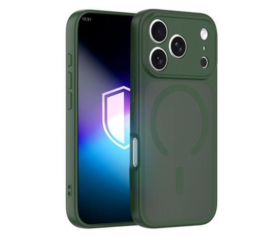 3mk ochranný kryt Misty MagCase Green pro Apple iPhone 17 Pro