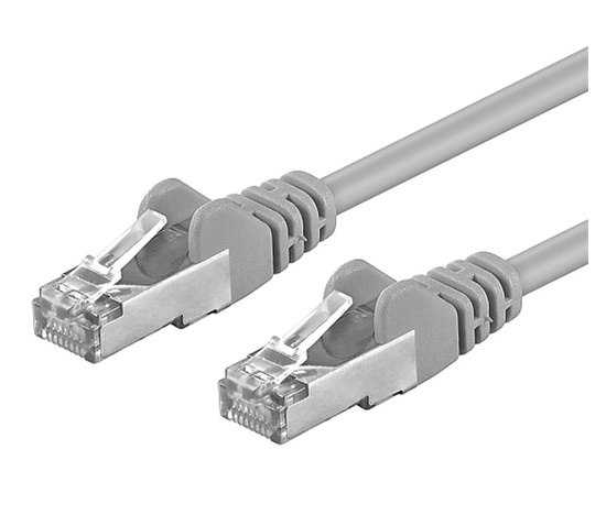 Premiumcord Patch kabel CAT 6a S-FTP,RJ45-RJ45,LSOH, AWG 26/7 7m šedá