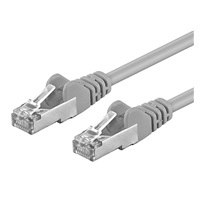 Premiumcord Patch kabel CAT 6a S-FTP,RJ45-RJ45,LSOH, AWG 26/7 10m šedá
