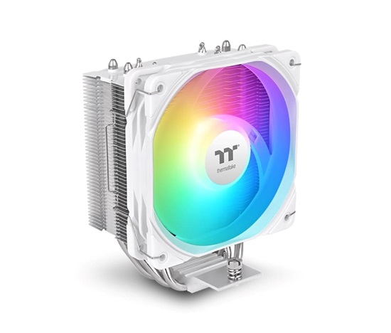 BAZAR - THERMALTAKE Chladič CPU UX400 ARGB, 1x120mm, LGA1851, AM5, bílá - Poškozený obal (Komplet)
