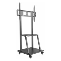 BAZAR - Manhattan univerzální TV vozík, Universal Heavy Duty TV Cart, 37" až 100" TV, černá - Poškozený obal (Komplet)
