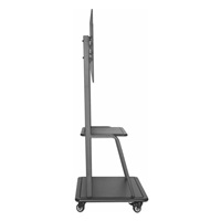 BAZAR - Manhattan univerzální TV vozík, Universal Heavy Duty TV Cart, 37" až 100" TV, černá - Poškozený obal (Komplet)