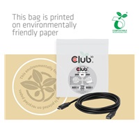 Club3D Kabel USB-C, 240W, 2m, černá