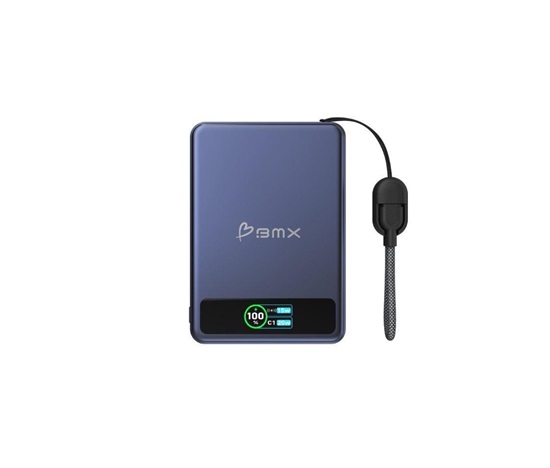 BMX SolidSafe™ 5K Solid-State Magnetic Power Bank, Blue