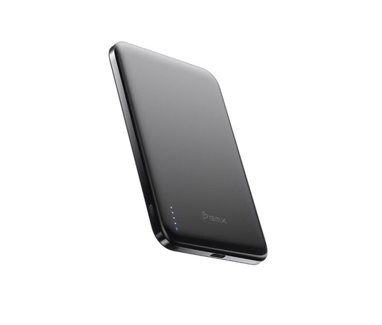 BMX SolidSafe™ Air Titanium 5K Qi2 Wireless Magnetic Power Bank, Black