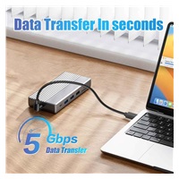 PremiumCord Kabel USB typ C/M zahnutý konektor 90° - USB 3.0 A/M, 50cm