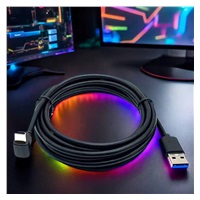 PremiumCord Kabel USB typ C/M zahnutý konektor 90° - USB 3.0 A/M, 1m