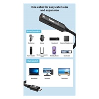 PremiumCord USB-C 3.2 Gen 2 repeater a prodlužovací kabel Male-Female, 10Gbps Aluminium 5m