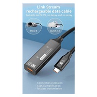 PremiumCord USB-C 3.2 Gen 2 repeater a prodlužovací kabel Male-Female, 10Gbps Aluminium 7m