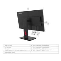 BAZAR LENOVO LCD ThinkVision T27QD-40- 27",IPS,mat,16:9,2560x1440,178/178,4/6ms,350cd/m2,1500:1,DP,HDMI,PIVOT,VESA,3Y