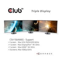 BAZAR - Club3D Dokovací stanice USB-C 14v1, 1xDP, 1xHDMI, 1xVGA, 2xUSB-C, 5xUSB, čtečka SD karet, černá - Poškozený obal