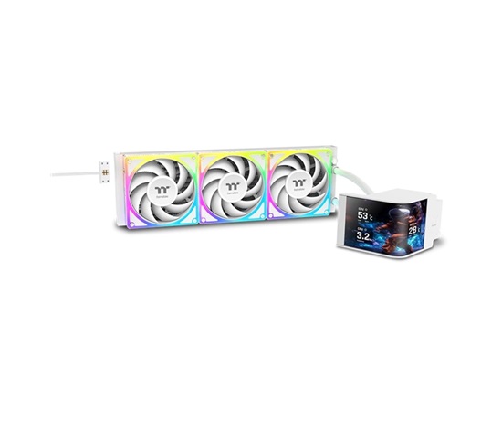 BAZAR - THERMALTAKE Vodní chladič MAGCurve 360 Ultra Snow Edition, 3x120mm ARGB, bílá, rozbaleno