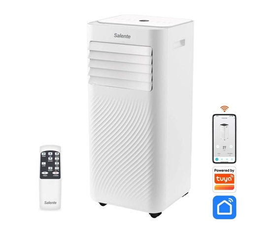 BAZAR - Salente SummerICE7, chytrá mobilní klimatizace, 7000 BTU, WiFi+Bluetooth, dálk. ovl. - Poškozený obal (Komplet)