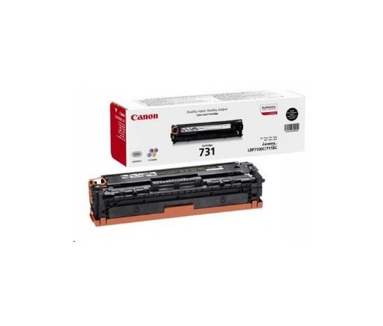 BAZAR - Canon TONER  CRG-731BK černá pro i-SENSYS LBP7100Cn, LBP7110Cw, MF623Cn, MF628Cw, MF8230Cn, MF8280Cw (1400 str.)