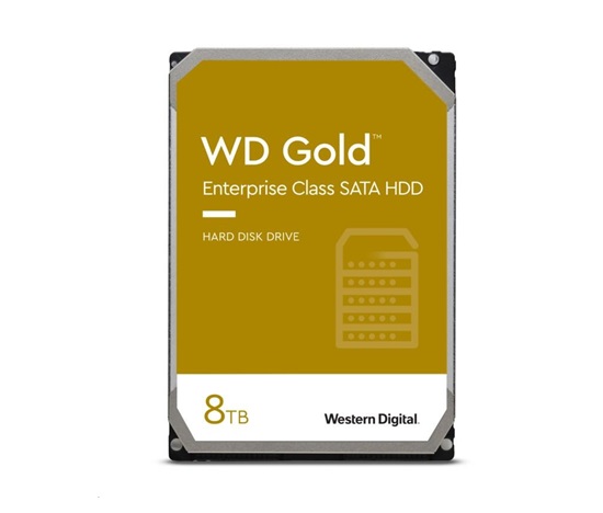 BAZAR - WD GOLD WD8005FRYZ 8TB, SATA III 3.5", 256MB 7200RPM, 267MB/s, CMR, Enterprise