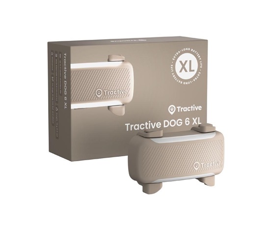 Tractive DOG 6 XL – Smart GPS Tracker for Dogs with Vitals Monitoring & Health Alerts, Brown