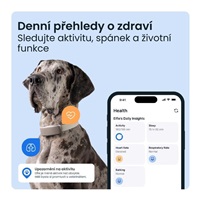 Tractive DOG 6 XL – Smart GPS Tracker for Dogs with Vitals Monitoring & Health Alerts, Brown