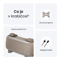 Tractive DOG 6 XL – Smart GPS Tracker for Dogs with Vitals Monitoring & Health Alerts, Brown