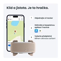 Tractive DOG 6 XL – Smart GPS Tracker for Dogs with Vitals Monitoring & Health Alerts, Brown