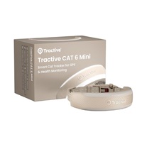 Tractive CAT 6 Mini – Smart Cat GPS Tracker & Health Monitor with integrated collar – Brown