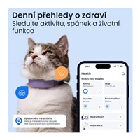 Tractive CAT 6 Mini – Smart Cat GPS Tracker & Health Monitor with integrated collar – Lavender