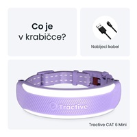 Tractive CAT 6 Mini – Smart Cat GPS Tracker & Health Monitor with integrated collar – Lavender