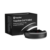 Tractive CAT 6 Mini – Smart Cat GPS Tracker & Health Monitor with integrated collar – Black