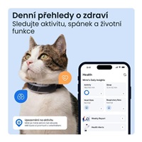 Tractive CAT 6 Mini – Smart Cat GPS Tracker & Health Monitor with integrated collar – Black