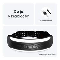 Tractive CAT 6 Mini – Smart Cat GPS Tracker & Health Monitor with integrated collar – Black