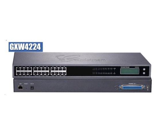 Grandstream GXW4224, analogová VoIP brána, 24x FXS, 1 × RJ45 10/100/1000 Mbps