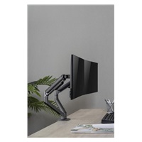 GEMBIRD Držák 2 monitorů na stůl MA-DA2-05, naklápěcí, až do 32” a 9kg, vesmírně šedý
